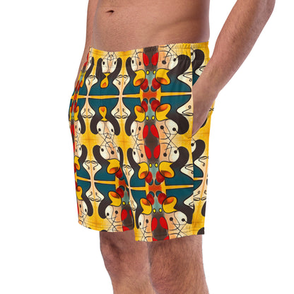 DMV 0281 Vintage Artsy Men's swim trunks