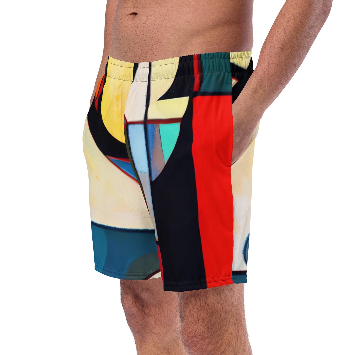 DMV 0209 Abstract Art Men's swim trunks