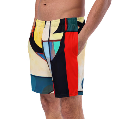 DMV 0209 Abstract Art Men's swim trunks