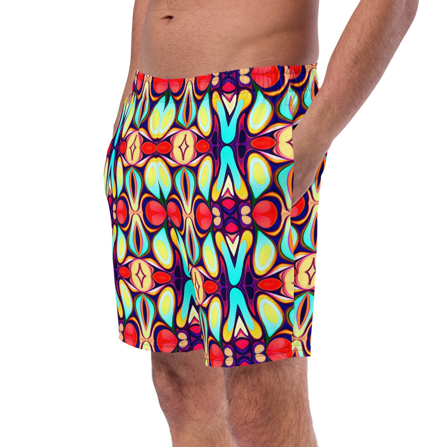 DMV 0036 Vintage Artsy Men's swim trunks