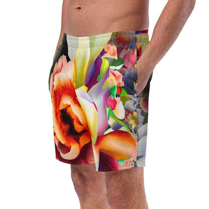 DMV 0081 Floral Men's swim trunks