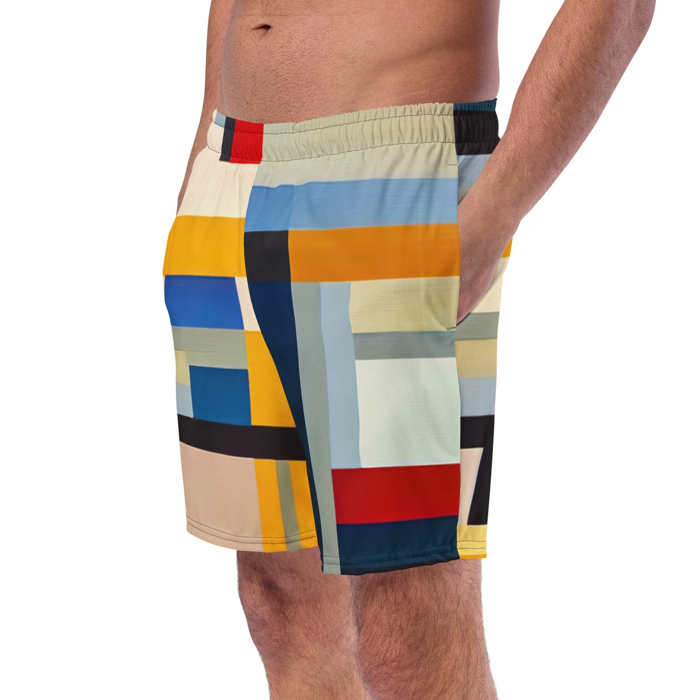 DMV 0072 Abstract Art Men's swim trunks