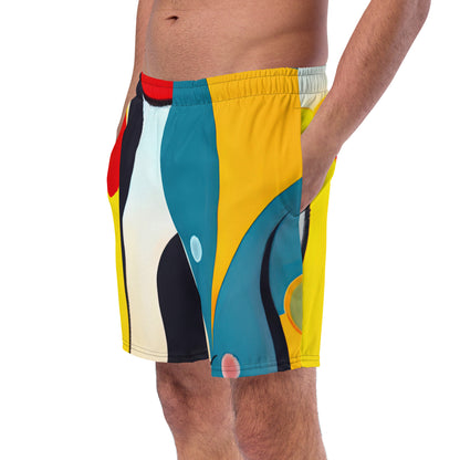 DMV 0037 Retro Art Men's swim trunks