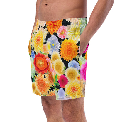DMV 0004 Floral Men's swim trunks