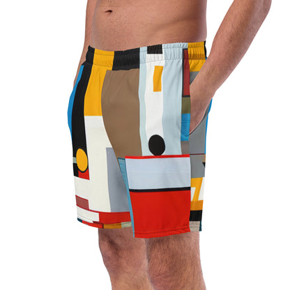 DMV 0016 Abstract Art Men's swim trunks