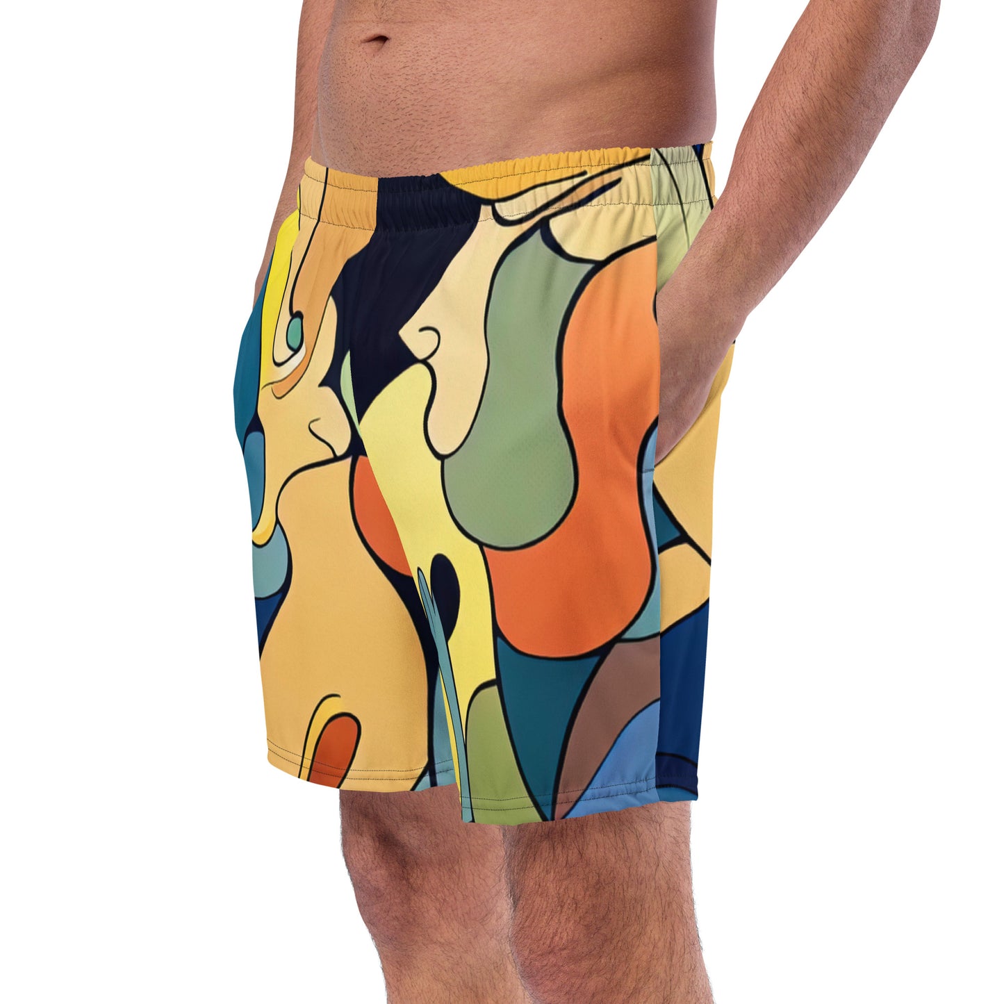 DMV 0242 Retro Art Men's swim trunks