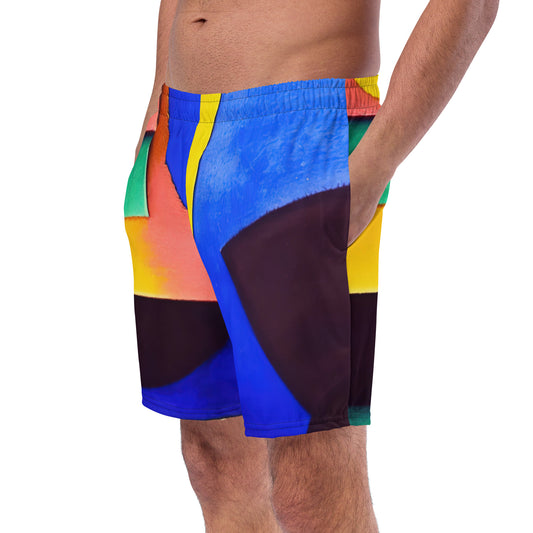 DMV 0255 Retro Art Men's swim trunks