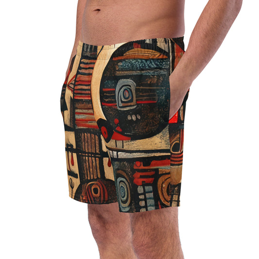 DMV 0256 Retro Art Men's swim trunks