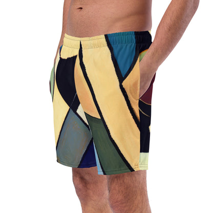 DMV 0234 Abstract Art Men's swim trunks