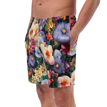 DMV 0114 Floral Men's swim trunks