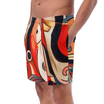 DMV 0214 Retro Art Men's swim trunks