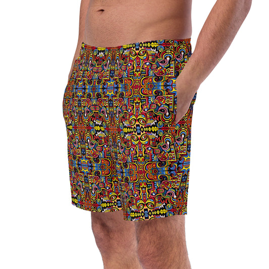 DMV 0108 Psy Artsy Men's swim trunks