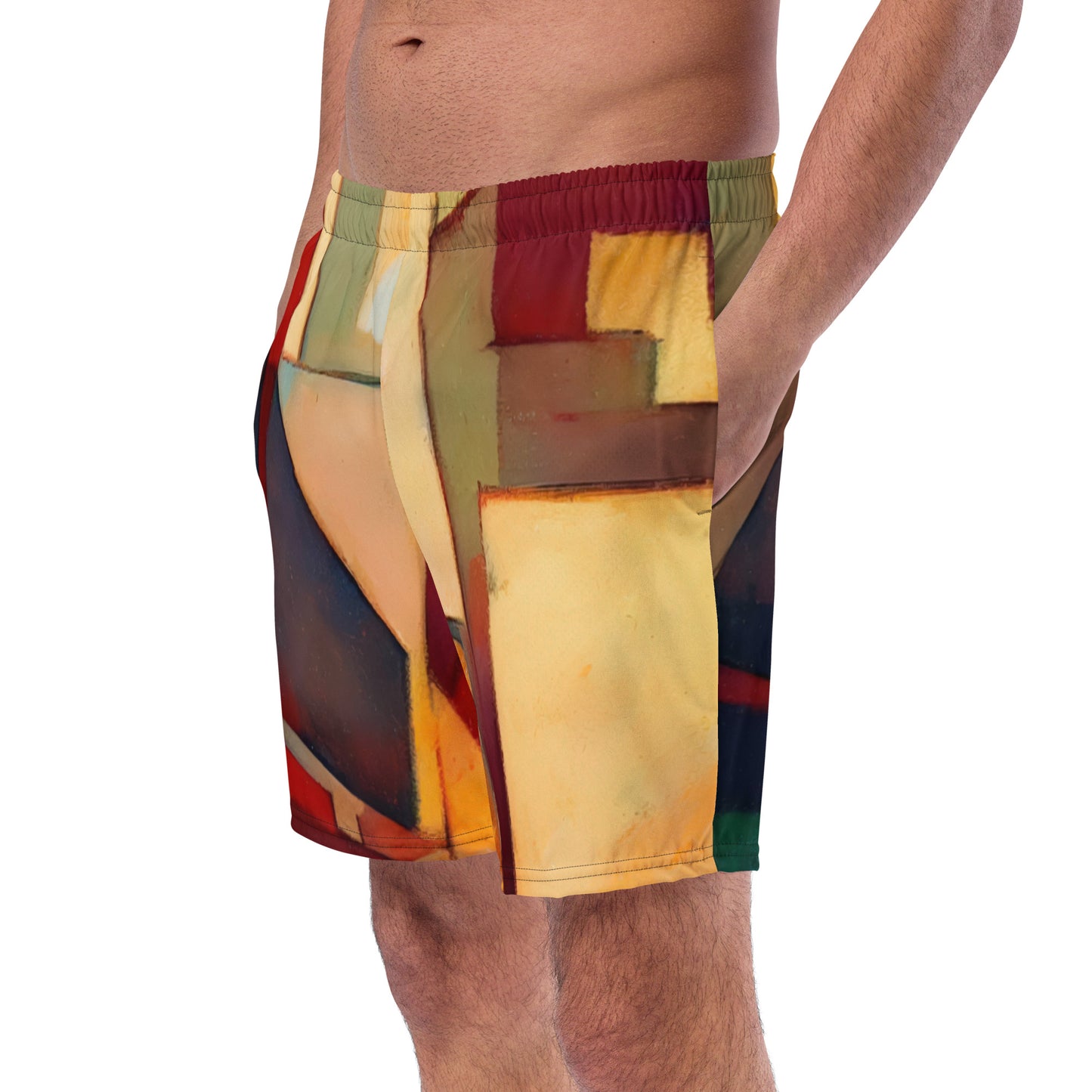 DMV 0251 Abstract Art Men's swim trunks