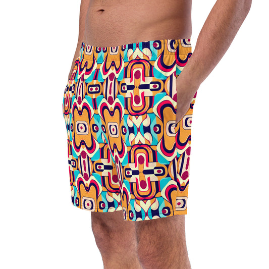 DMV 0160 Vintage Artsy Men's swim trunks