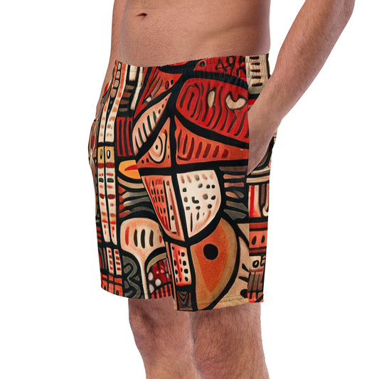 DMV 0107 Retro Art Men's swim trunks