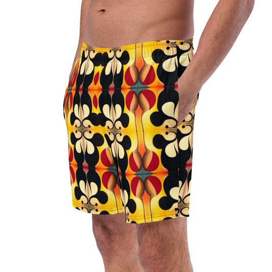 DMV 0215 Vintage Artsy Men's swim trunks