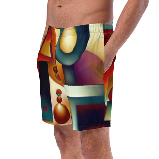 DMV 0143 Retro Art Men's swim trunks