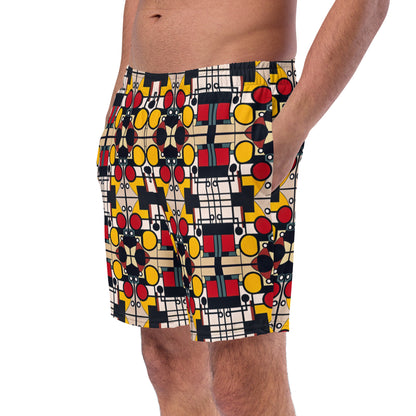 DMV 0142 Geo Boho Men's swim trunks