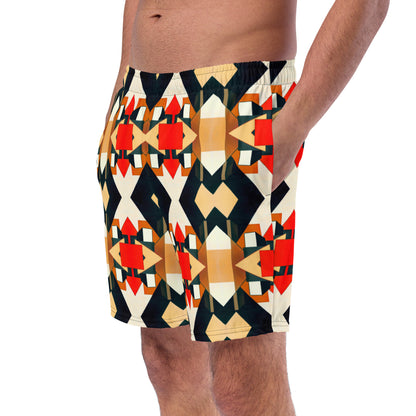 DMV 0138 Geo Boho Men's swim trunks