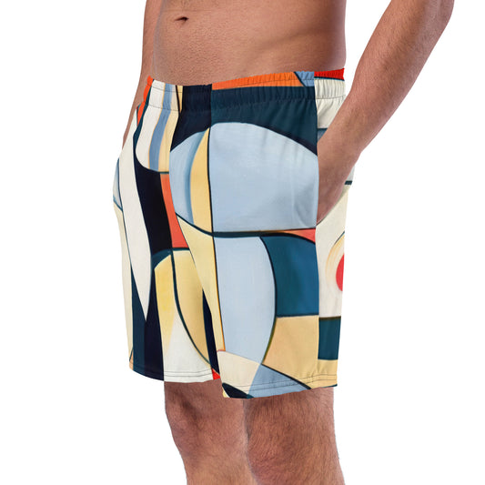 DMV 0144 Abstract Art Men's swim trunks