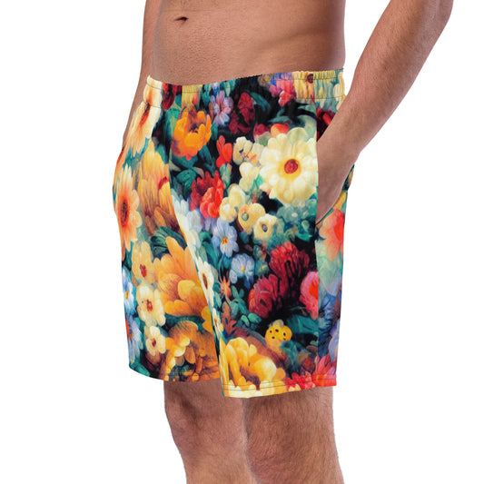 DMV 0146 Floral Men's swim trunks