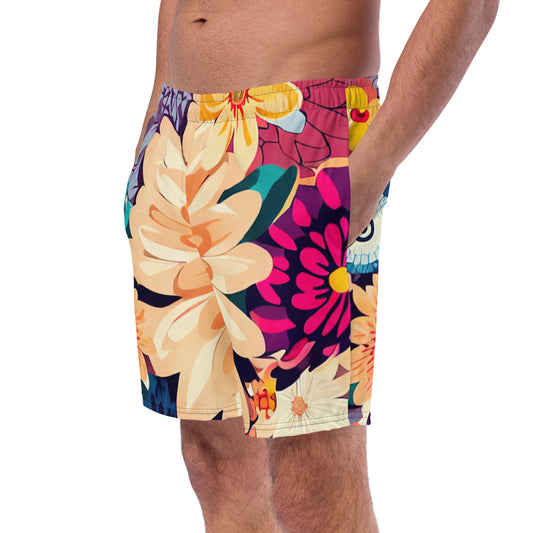 DMV 0137 Floral Men's swim trunks