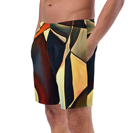 DMV 0181 Abstract Art Men's swim trunks