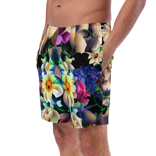 DMV 0206 Floral Men's swim trunks