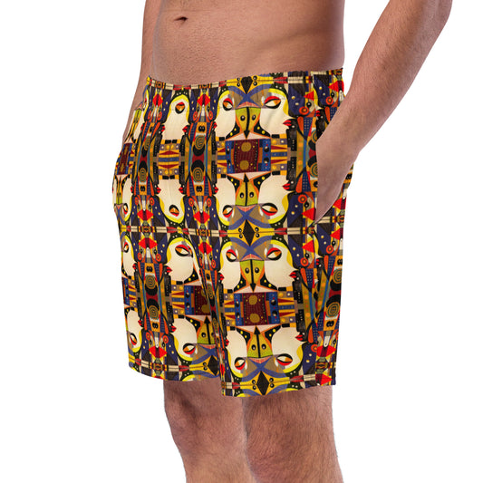 DMV 0176 Chic Boho Men's swim trunks