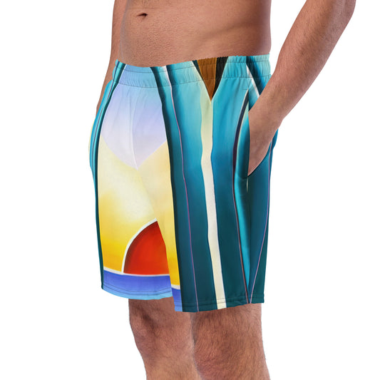 DMV 0262 Retro Art Men's swim trunks