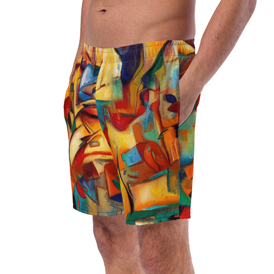 DMV 0416 Abstract Art Men's swim trunks