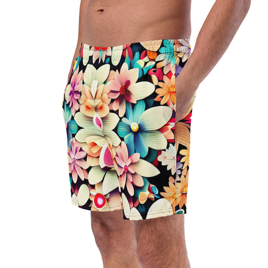 DMV 0307 Floral Men's swim trunks