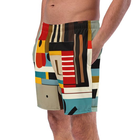 DMV 0413 Abstract Art Men's swim trunks