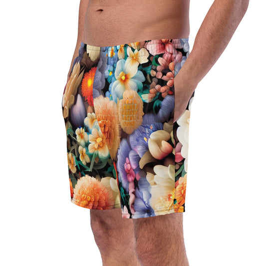 DMV 0302 Floral Men's swim trunks