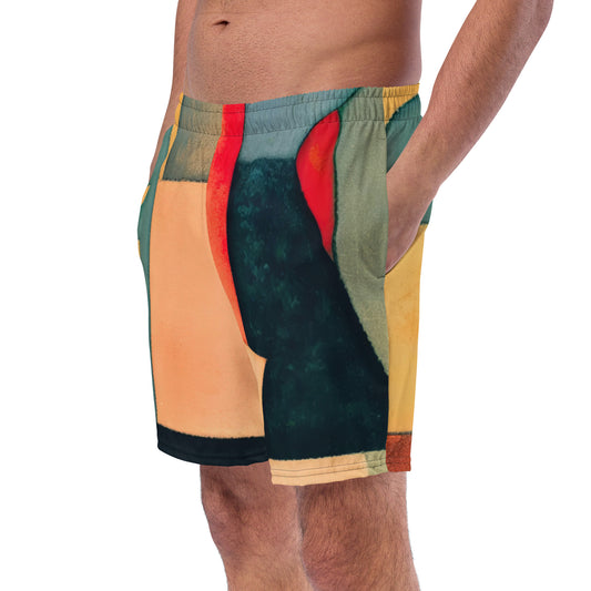 DMV 1344 Abstract Art Men's swim trunks