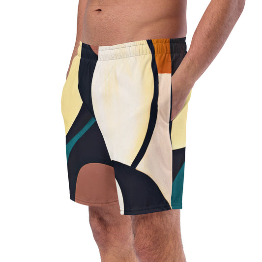 DMV 0179 Abstract Art Men's swim trunks
