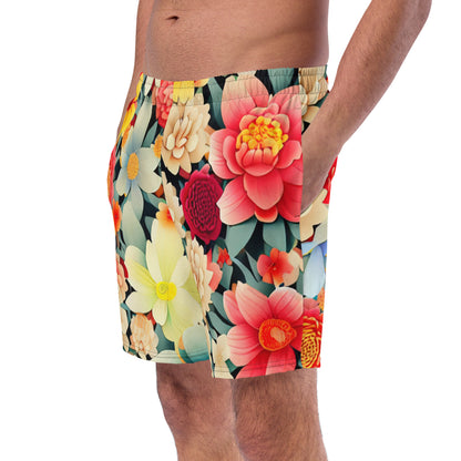 DMV 0260 Floral Men's swim trunks