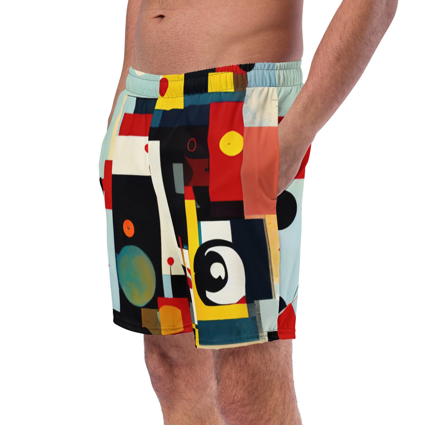 DMV 0152 Retro Art Men's swim trunks