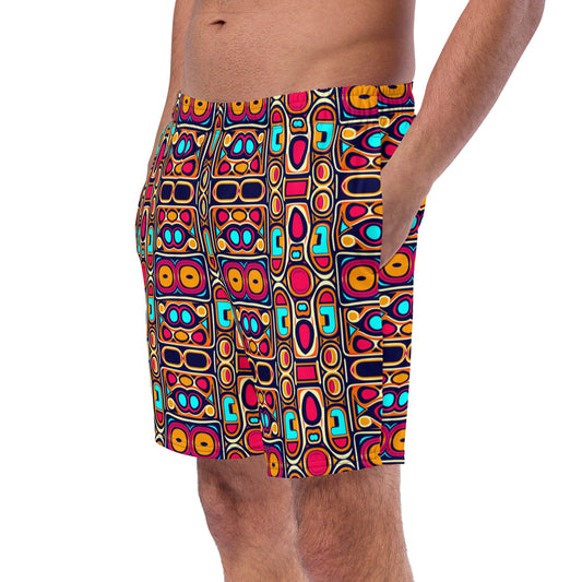 DMV 0185 Vintage Artsy Men's swim trunks