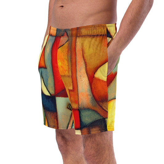 DMV 0298 Retro Art Men's swim trunks