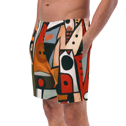 DMV 0522 Retro Art Men's swim trunks