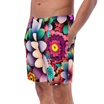 DMV 0515 Floral Men's swim trunks