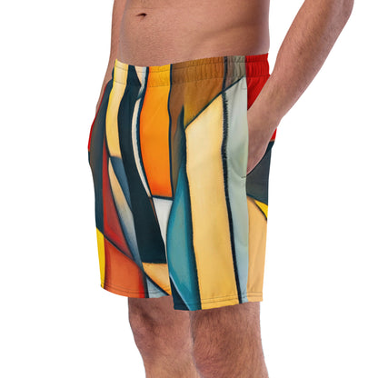 DMV 0433 Abstract Art Men's swim trunks