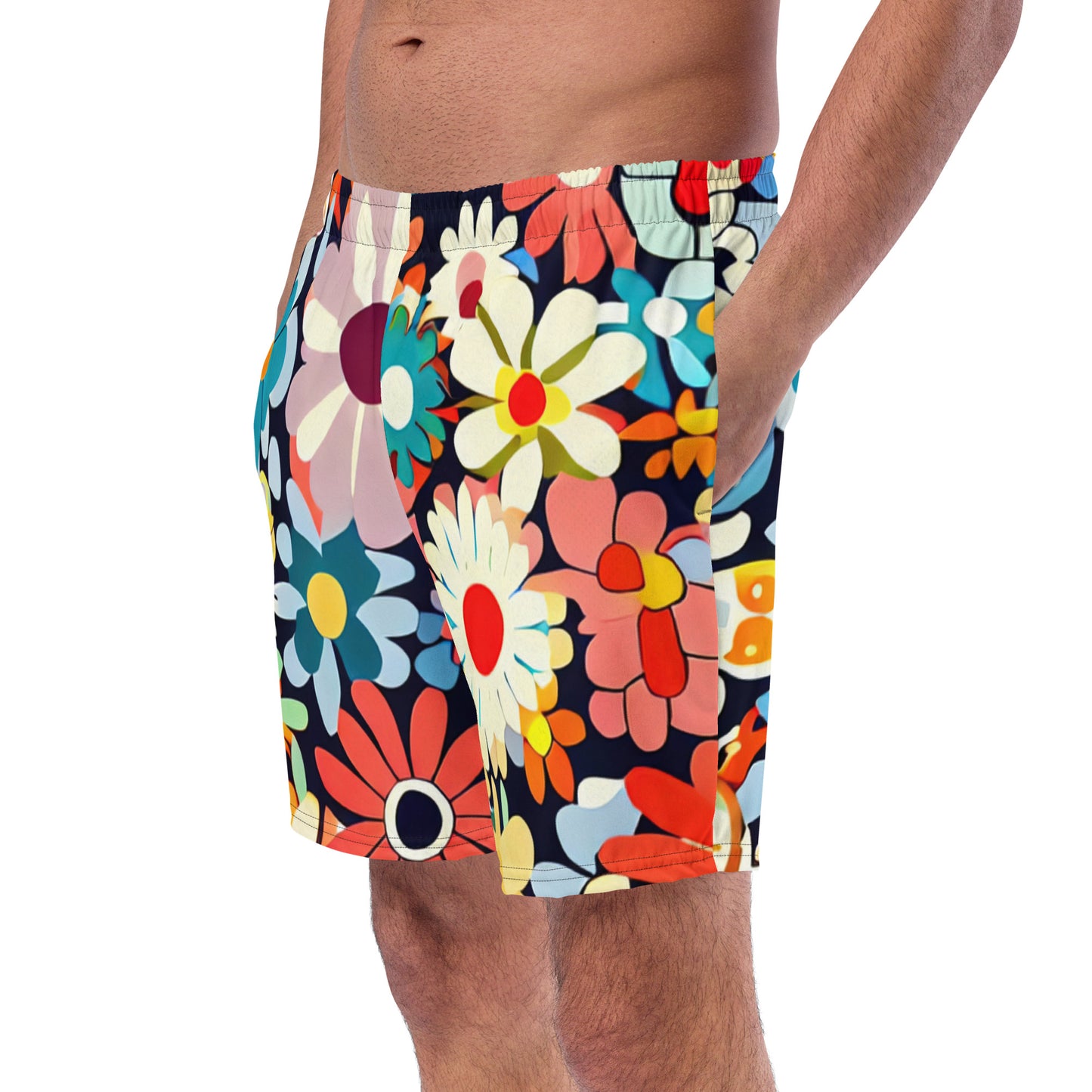 DMV 1857 Floral Men's swim trunks