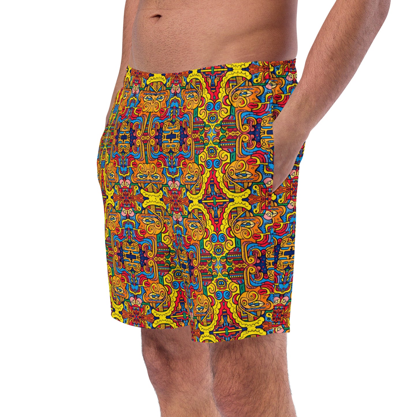 DMV 0480 Psy Artsy Men's swim trunks