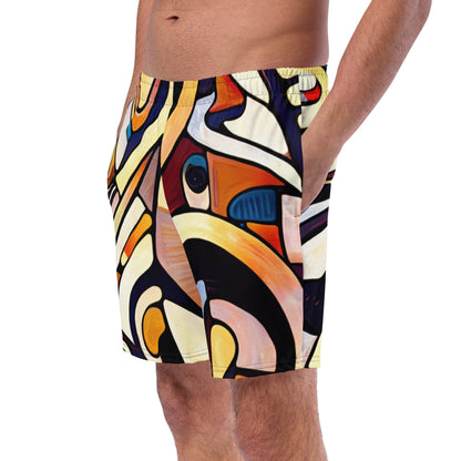 DMV 1556 Retro Art Men's swim trunks