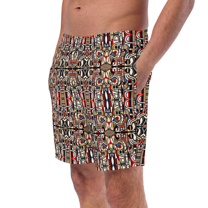 DMV 0879 Chic Boho Men's swim trunks