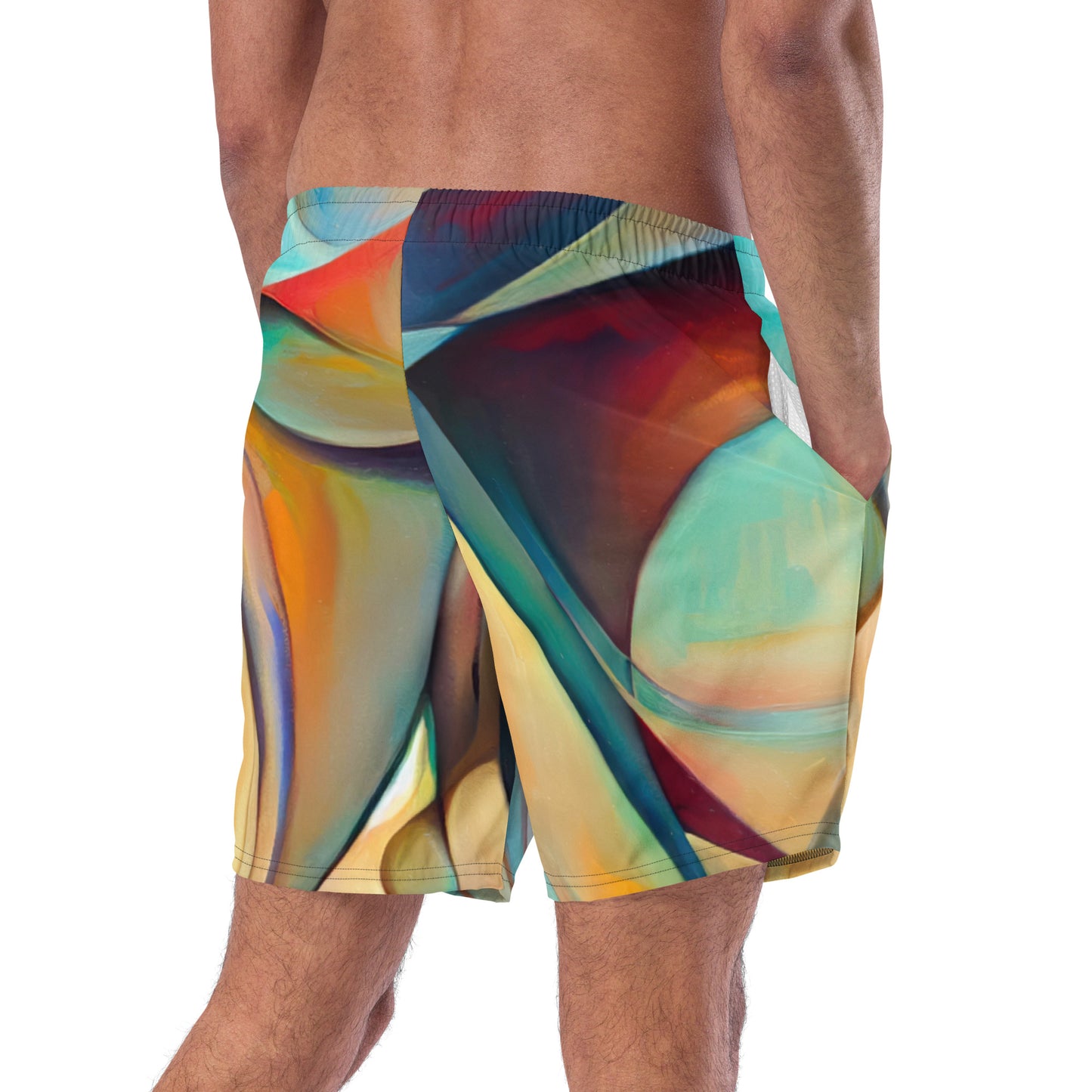 DMV 0243 Abstract Art Men's swim trunks