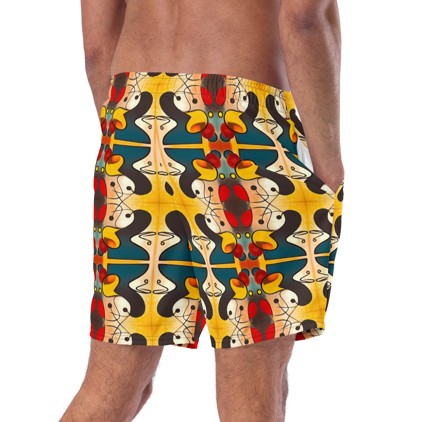 DMV 0281 Vintage Artsy Men's swim trunks