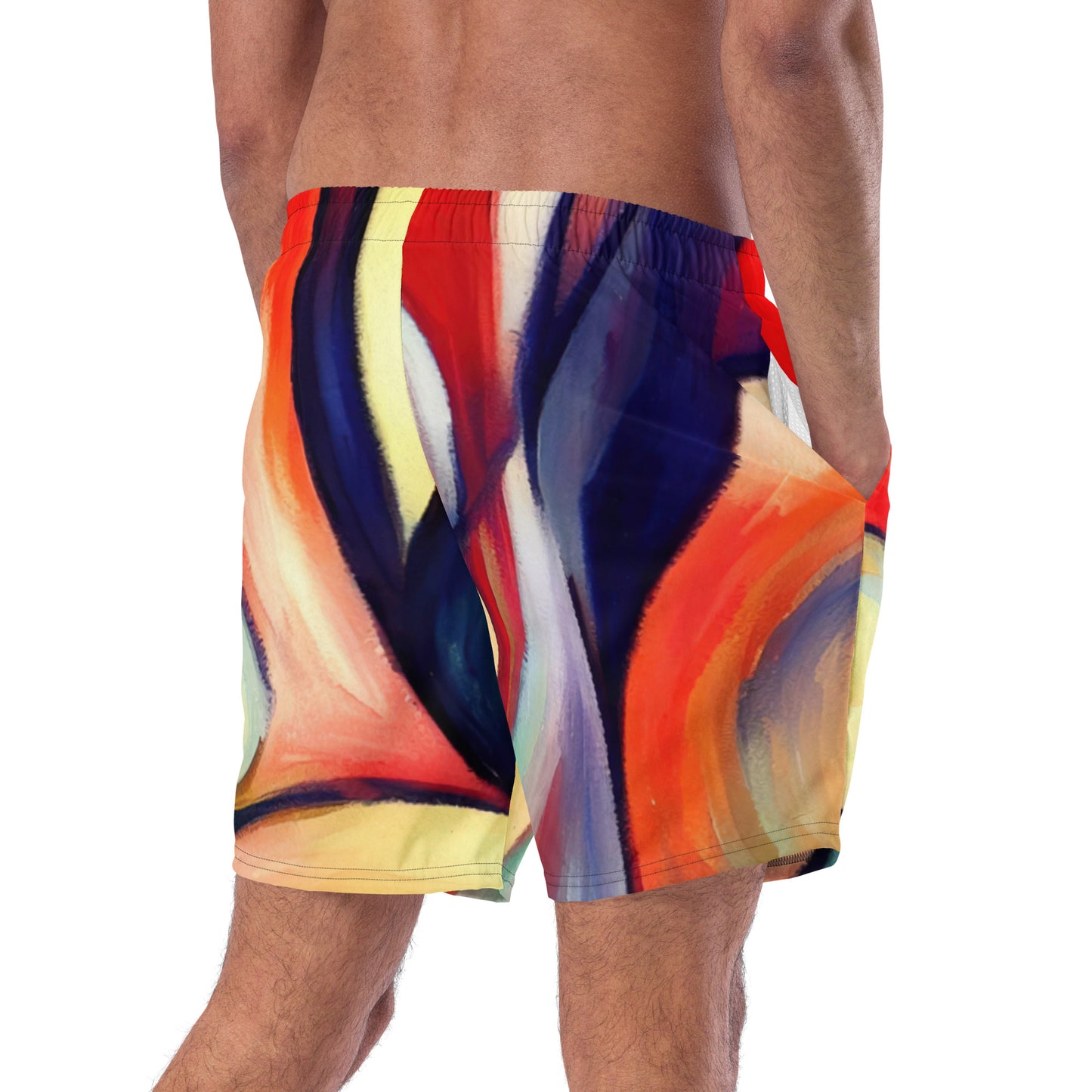 DMV 0277 Abstract Art Men's swim trunks